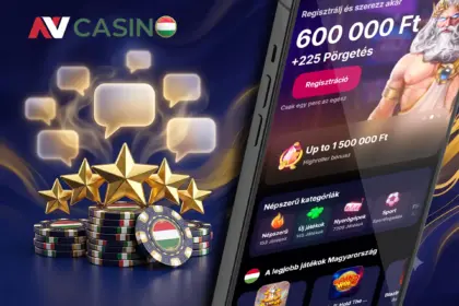 Ötcsillagos értékelés és pozitív tapasztalatok az NV Casino platformján, kiemelve a 600 000 forintos bónuszt és a magyar zsetonokat